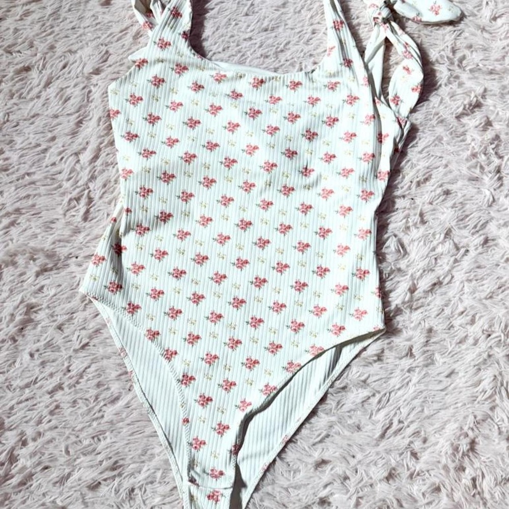 Delicate Floral Cottage Core Whimsical Prairie Coquette Bodysuit Women S Texture